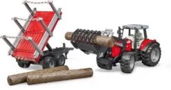Bruder Trak 41cm Massey Ferguson 7480 Frontlader + Hänger -Spielzeugautos Verkauf 11578676 05