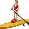 Bruder Bworld Set Life Guard Mit Stand Up Paddle