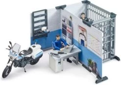 Bruder Bworld Set Polizeistation Mit Polizeimotorrad -Spielzeugautos Verkauf 20312591 05