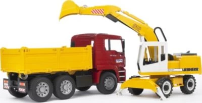 BRUDER 02751 MAN TGA Kipper Und Schaufelbagger 2 BRUDER 02751 MAN TGA Kipper Und Schaufelbagger – Bild 2