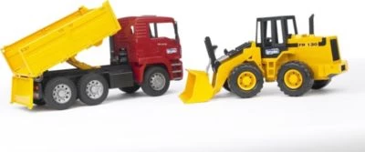 BRUDER 02752 MAN TGA Kipper Und Gelenkradlader 2 BRUDER 02752 MAN TGA Kipper Und Gelenkradlader – Bild 2