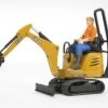 BRUDER 62002 Bworld JCB Mikrobagger 8010 CT