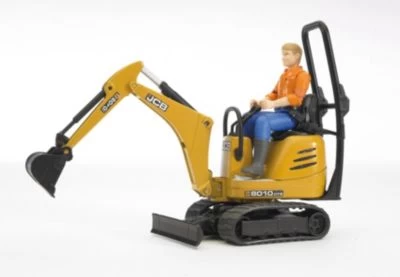 BRUDER 62002 Bworld JCB Mikrobagger 8010 CT 1 BRUDER 62002 Bworld JCB Mikrobagger 8010 CT