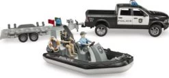 Bruder 02507 RAM 2500 Polizei Pickup Mit Licht Und Sound Anhänger Boot Und 2 Figuren -Spielzeugautos Verkauf 25680399 06