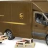 Bruder Mercedes Benz Sprinter UPS Mit Fahrer Und Zubehör