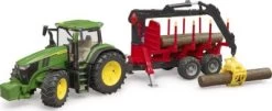 Bruder Traktor John Deere 7R350 Mit Rückeanhänger Und Vier Baumstämmen 9 Bruder Traktor John Deere 7R350 Mit Rückeanhänger Und Vier Baumstämmen -Spielzeugautos Verkauf 26203484 04