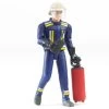 Bruder 60100 Bworld Feuerwehrmann Mit Zubehör