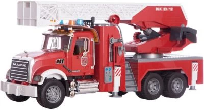 Bruder 02821 MACK Granite Feuerwehrleiterwagen Mit Pumpe 1 Bruder 02821 MACK Granite Feuerwehrleiterwagen Mit Pumpe