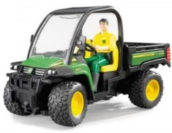 BRUDER 02490 John Deere Gator 855D Mit Fahrer 1:16