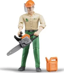 Bruder 60030 Profi-Serie Bworld Forstarbeiter Mit Zubehör 1:16