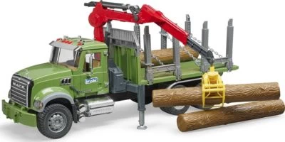 BRUDER 02824 Mack LKW Holztransporter Mit Greifer 60cm -Spielzeugautos Verkauf 3731419 01