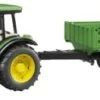 BRUDER 2108 John Deere 5115M Mit Bordwandanhänger 1:16