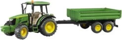BRUDER 2108 John Deere 5115M Mit Bordwandanhänger 1:16