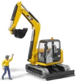 BRUDER 2466 Cat Minibagger Mit Bauarbeiter 1:16 -Spielzeugautos Verkauf 4439590 03