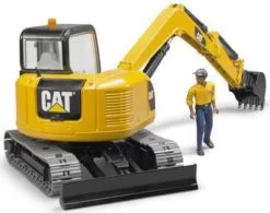 BRUDER 2466 Cat Minibagger Mit Bauarbeiter 1:16 -Spielzeugautos Verkauf 4439590 04