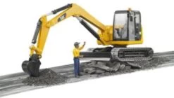 BRUDER 2466 Cat Minibagger Mit Bauarbeiter 1:16 -Spielzeugautos Verkauf 4439590 06