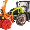 Bruder Claas Axion 950 Mit Schneeketten Und Schneefräse 1:16