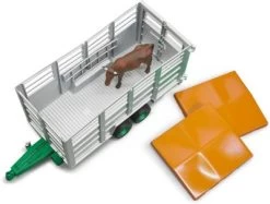 Bruder Viehtransportanhänger Mit 1 Kuh -Spielzeugautos Verkauf 4693812 03