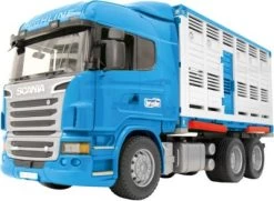 Bruder Scania R-Serie Tiertransporter-LKW+Rind