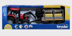 BRUDER 00954 - Case CVX 170 Mit Frontlader Und Holzanhänger