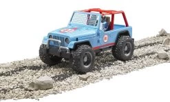BRUDER 02541 - Jeep Cross Country Racer Blau Mit Rennfahrer