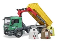 BRUDER 03753 - MAN TGS Kran LKW Mit Altglascontainer -Spielzeugautos Verkauf bruder 03775 man tgs kran lkw glascontainer