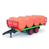 BRUDER 02220 - Ballentransportanhänger Mit 8 Rundballen