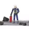 Bruder Bworld 60100 - Feuerwehrmann Mit Zubehör
