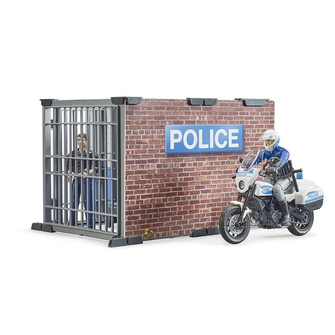 Bruder Bworld 62732 - Polizeistation Mit Polizeimotorrad 2 Bruder Bworld 62732 - Polizeistation Mit Polizeimotorrad – Bild 2