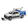 Bruder 02509 RAM 2500 Service Truck Mit Rundumleuchte Pick Up Nutzfahrzeug