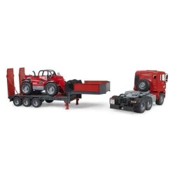 Bruder 02774 MAN TGA Tieflader Mit Manitou Teleskoplader Baufahrzeug Baustellenfahrzeug -Spielzeugautos Verkauf xbru 02774 3 1280x1280