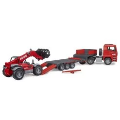 Bruder 02774 MAN TGA Tieflader Mit Manitou Teleskoplader Baufahrzeug Baustellenfahrzeug -Spielzeugautos Verkauf xbru 02774 4 1280x1280