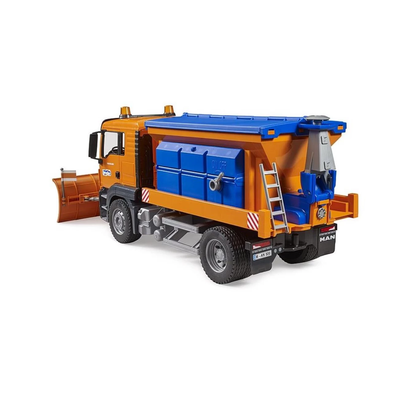 Bruder 03785 MAN TGS Winterdienst Mit Räumschild 1:16 Orange Blau Schneeschieber Spielzeugauto 3 Bruder 03785 MAN TGS Winterdienst Mit Räumschild 1:16 Orange Blau Schneeschieber Spielzeugauto – Bild 3