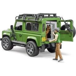 Bruder 02587 - Land Rover Defender Station Wagon Mit Förster Und Hund Spielzeug Auto Jungs Grün -Spielzeugautos Verkauf xbru 10260240 4 1280x1280
