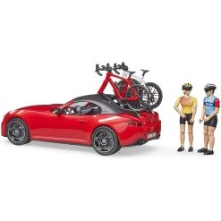 Bruder 03485 Roadster Mit 1 Rennrad Und Radfahrerin Auto Rot Fahrrad Cabrio Jungen Mädchen Spielauto -Spielzeugautos Verkauf xbru 10260241 5 1280x1280
