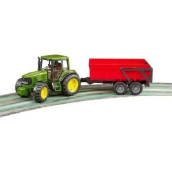Bruder 02057 - Traktor John Deere 6920 Mit Wannenkippanhänger Anhänger Bauernhof Grün Rot -Spielzeugautos Verkauf xbru 2057 5 1280x1280