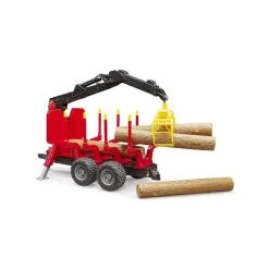Bruder 02252 Rückeanhänger Mit Ladekran 4 Baumstämme Und Holzgreifer 1:16 -Spielzeugautos Verkauf xbru 2252 3 1280x1280