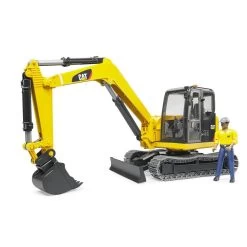 Bruder 02466 - Cat® Minibagger Mit Bauarbeiter Baufahrzeug Für Drinnen Und Draußen -Spielzeugautos Verkauf xbru 2466 3 1280x1280