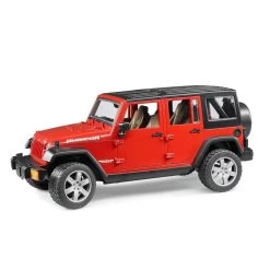 Bruder 02525 Jeep Wrangler Unlimited Rubicon 1:16 Rot Für Kinder Ab 3 Jahren