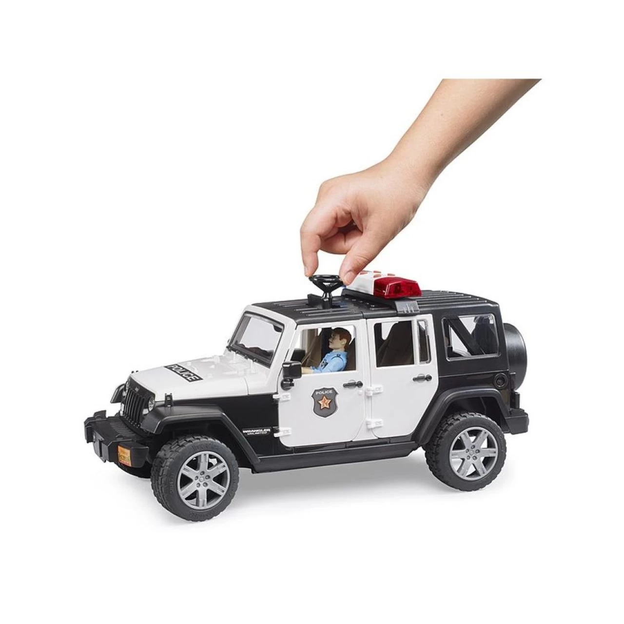 Bruder 02526 - Jeep Wrangler Polizeifahrzeug 1:16 Spielzeugauto Modellauto 5 Bruder 02526 - Jeep Wrangler Polizeifahrzeug 1:16 Spielzeugauto Modellauto – Bild 5