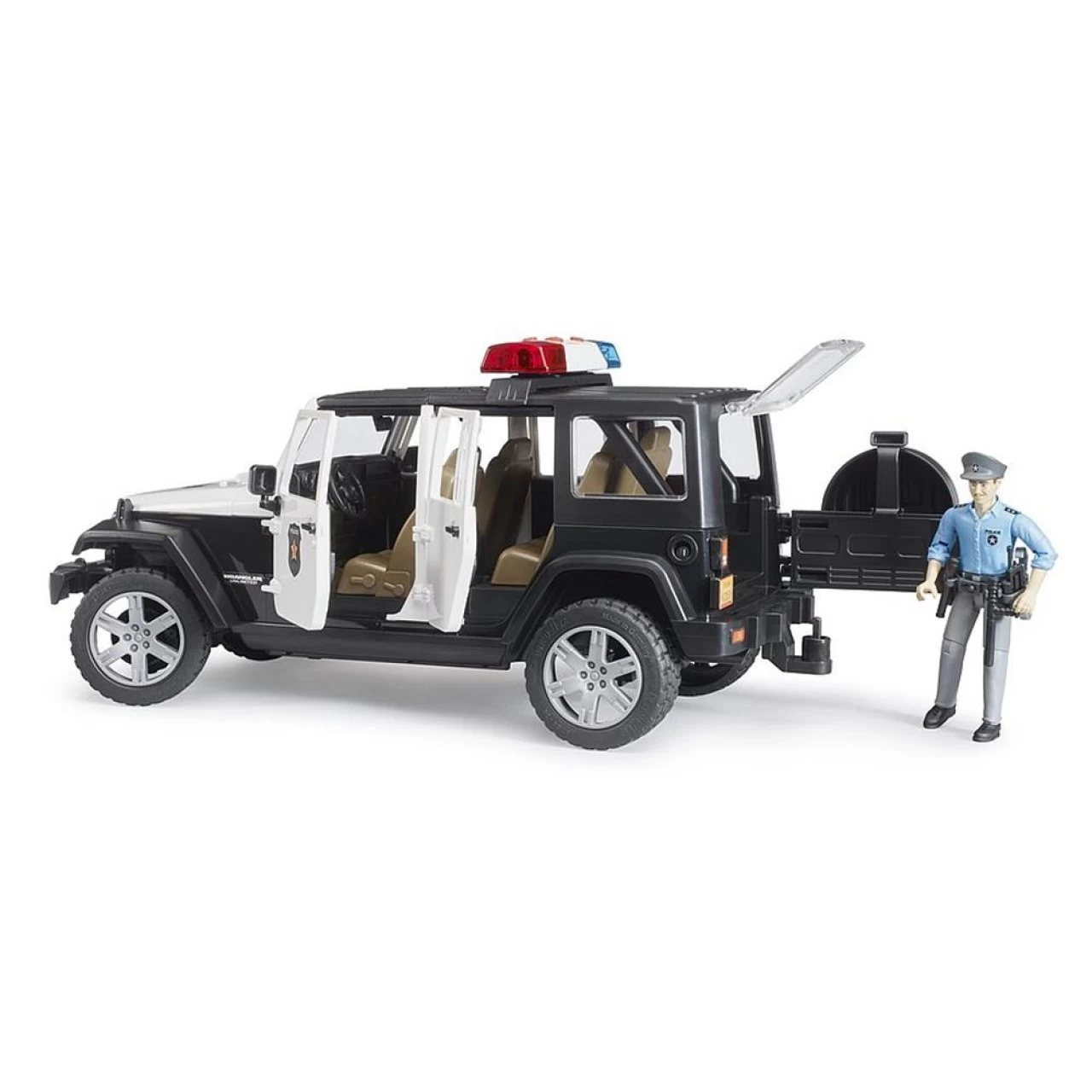 Bruder 02526 - Jeep Wrangler Polizeifahrzeug 1:16 Spielzeugauto Modellauto 6 Bruder 02526 - Jeep Wrangler Polizeifahrzeug 1:16 Spielzeugauto Modellauto – Bild 6