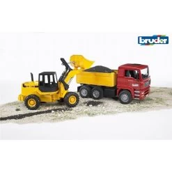 Bruder 2752 - MAN TGA Kipplastwagen Mit Gelenkradlader FR130 1:16 -Spielzeugautos Verkauf xbru 2752 3 1280x1280