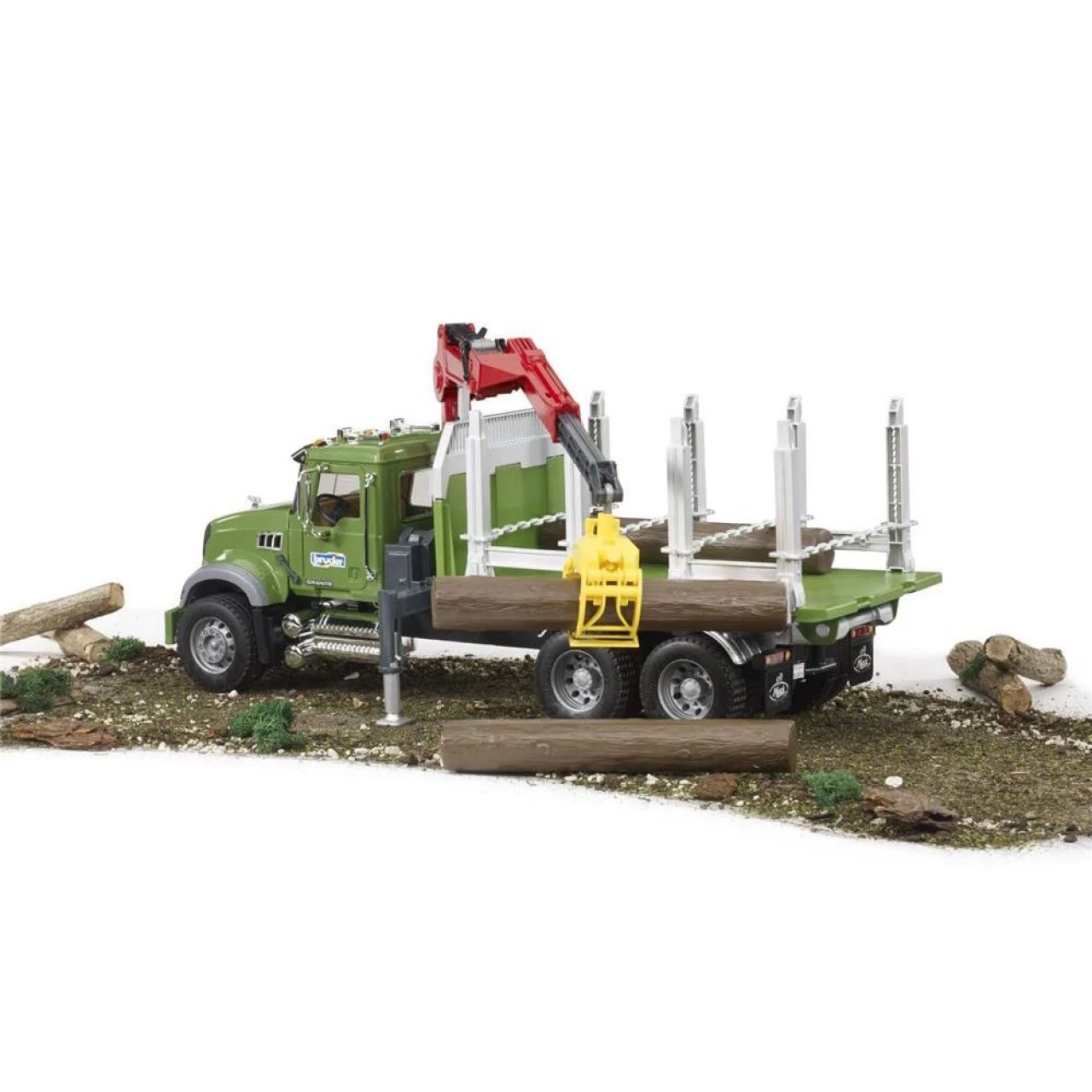 Bruder 02824 Holztransport-Lastkraftwagen 1:16 Mit Holzgreifer Ladekran 6 Bruder 02824 Holztransport-Lastkraftwagen 1:16 Mit Holzgreifer Ladekran – Bild 6