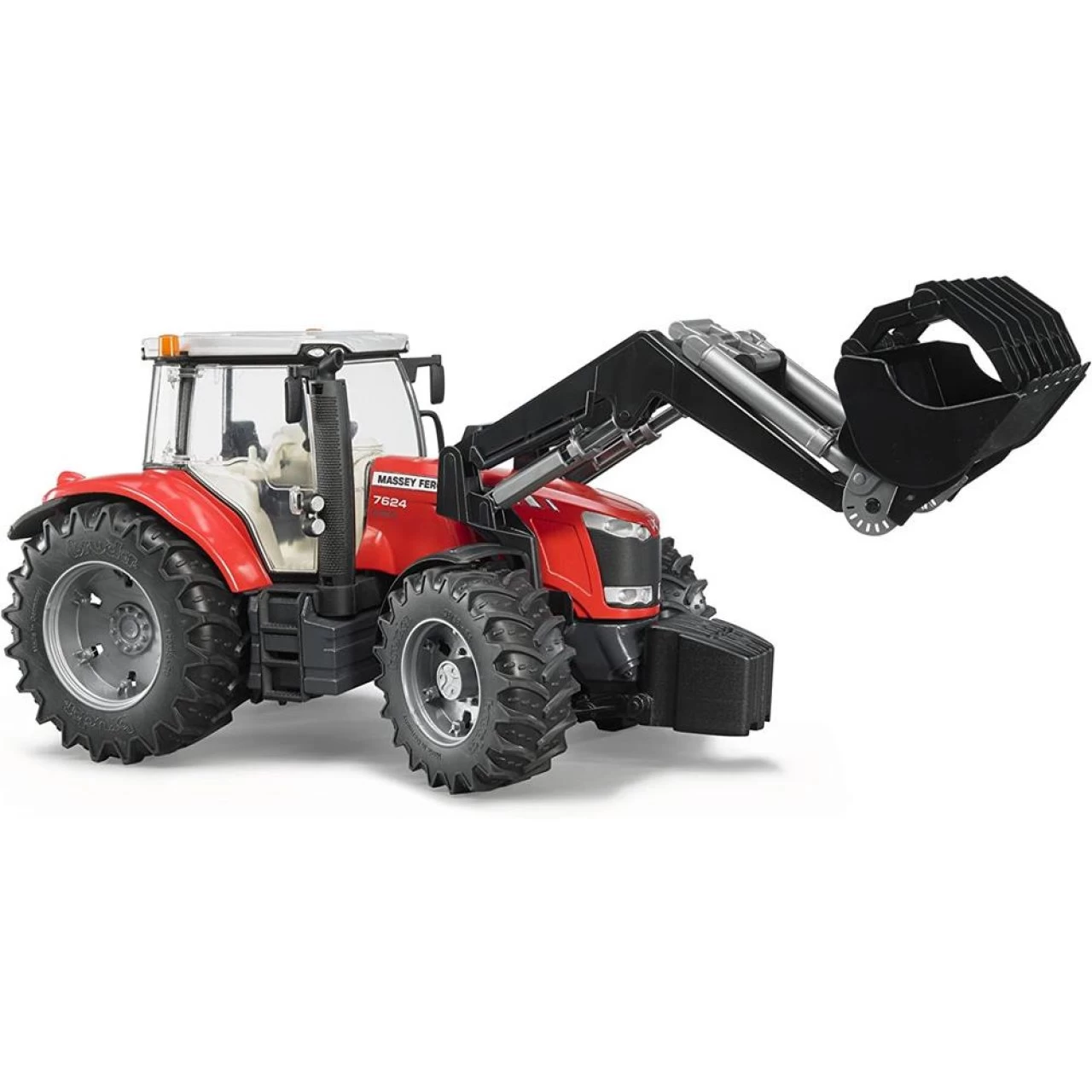 Bruder Traktor Massey Ferguson 7624 Mit Frontlader 1:16 Spielfahrzeug 4 Bruder Traktor Massey Ferguson 7624 Mit Frontlader 1:16 Spielfahrzeug – Bild 4