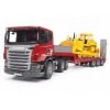 Bruder 03555 - Scania R-Serie LKW Mit Tieflader Und Cat Bulldozer
