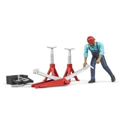 Bruder 62100 - Figurenset Werkstatt Spielfiguren Werkstattzubehör Wagenheber NEU -Spielzeugautos Verkauf xbru 62100 2 1280x1280