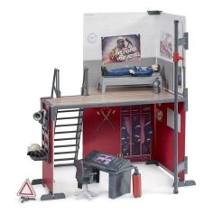 Bruder 62702 Bworld Feuerwehrstation Mit Feuerwehrmann Spielwelt Spielset