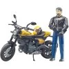 Bruder 63053 Bworld Scrambler Ducati Full Throttle Mit Fahrer Motorrad